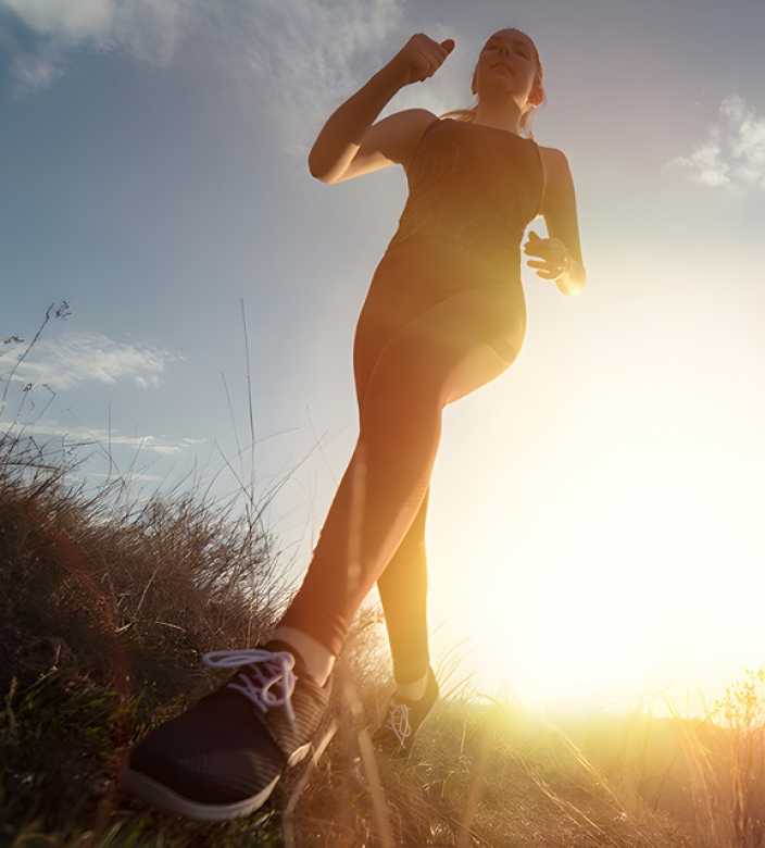 woman jogging