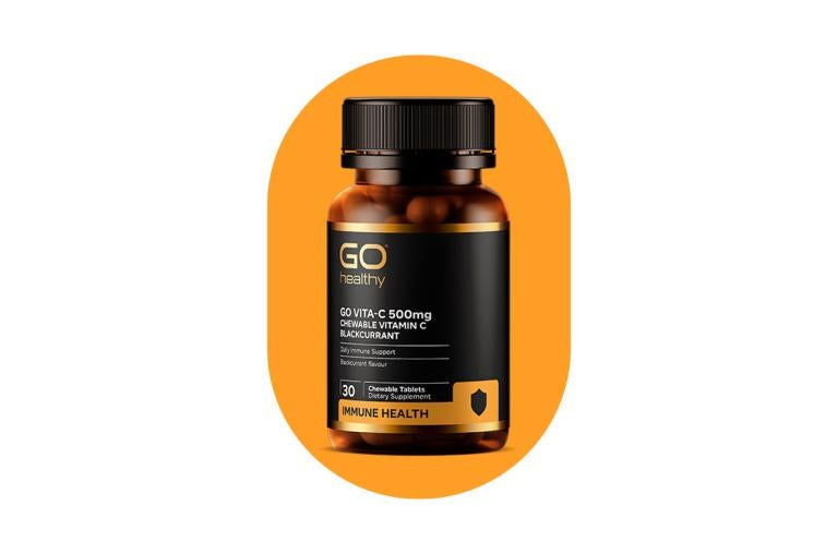 GO VITA-C 500mg CHEWABLE VITAMIN C BLACKCURRANT